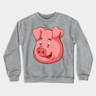 Pig Cartoon Crewneck Sweatshirt